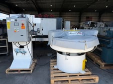 10 Cu. Ft. Hammond Roto-Finish #MR-12C, Vibratory Finisher, 57" outside dimension bowl, VFD, PLC, pneumatic
