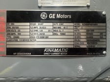 1250 HP 850/1000 RPM General Electric, Frame CD6885, Shunt, TEWAC, 500 VA, 240/120 VF, Ready to go