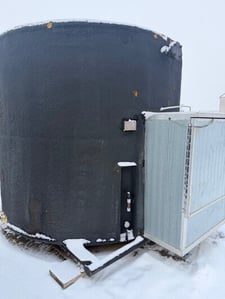 100 bbl Double Wall Coated Storage Tank, NUSCO, Insulated, Heated, Devoe 253 Coating, 2003