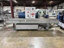 14' Long Tec Polymer, Pelletizing Water Bath, 24" width x 16" D, Stainless Steel Bath on Carbon Steel Base