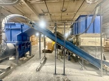 Vecoplan #VAZ-145/Cumberland #50B, Shred Grind Line, 52" Shredder 50 HP, 150 HP Granulator, w/Conveyors