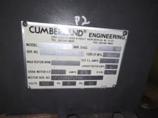6.5" x 8" Cumberland #6508, Beside-The-Press Granulator, 3 Knife Open Rotor, 1/4" Screen, 5 HP, 2012