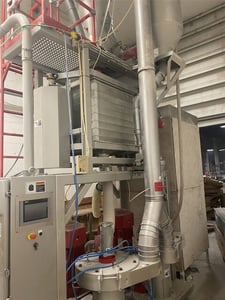 Reduction Engineering Scheer #U400PVC, Pulverizer, Dual 75 HP Mills, 150 HP, w/Blower/Cyclone, 2,719 Hours