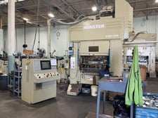 110 Ton, Minster #P2H-100-48x31-FW, Straight Side Double Crank Press, 3.9" Stroke, 250 SPM, 48" x31.5" Bed