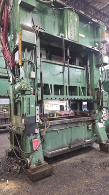 300 Ton, Minster #E2-300, Straight Side Double Crank Press, 2-Point Eccentric Shaft