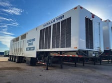 2600 KW Caterpillar #G3520, Natural gas generators, continuous duty, trailer mounted, 13800 Volts (10