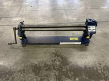 22 gauge x 3' Roper Whitney / Pexto #381-D, manual slip roll bending machine