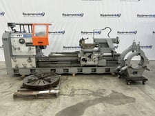 35" x 80" Sharp #3580M, heavy duty Big Bore engine lathe with Fagor Innova digital read out, Dorian tool