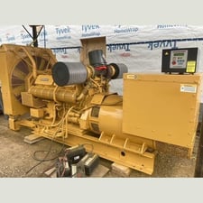 600 KW Caterpillar #3412, diesel generator set, 600 Volts, stationary, open skid, Display Master 4, 8,900