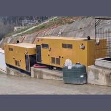 650 KW Caterpillar #3412 PGCI, diesel generator set, stationary, Unit 1: 5,109 hours / Unit 2: 5,141 hours (2
