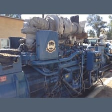 650 KW Caterpillar #G399, diesel generator set, 1200 RPM, twin turbos, includes spare parts (2 available)
