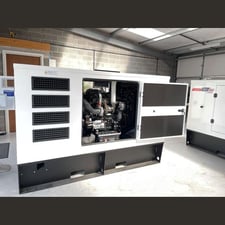 88 KW Welland, diesel generator set, standby/prime, portable/skid, Perkins 1104C-44TAG2 157.5 HP, NEW, 2022