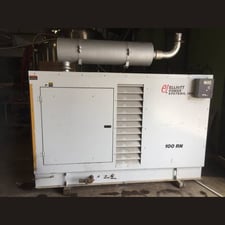 100 KW Elliott Power Systems #100RN, dual fuel generator set, standby, portable/skid, GM 7.4L turbocharged