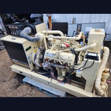 100 KW Kohler #100RZ, natural gas generator set, standby, open skid, 1800 RPM, 347/600 Volts, 120 Amps, 60