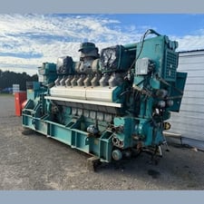 1250 KW Cummins #QSV91, natural gas generator set, stationary, open skid, ~800 hours