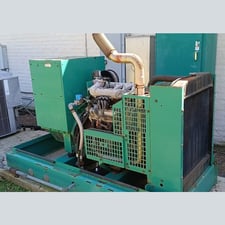 35 KW Cummins Onan #GGFD, natural gas generator set, standby, open skid, Ford NG/LPG engine, 1800 RPM, 500