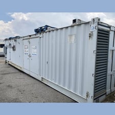 848 KW Jenbacher #J316, natural gas generator set, rebuilt, containerized, Stamford gen, 1800 RPM, 600/346