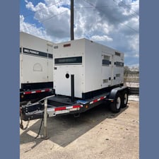 132 KW Multiquip #DCA150SSCU, portable diesel generator, standby, trailer mtd, sound attenuated, Cummins QSB7