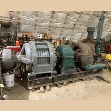 350 KW General Electric #7 G 85, non-condensing steam turbine generator, 4697 RPM, 140 lbs inlet, 1 lb