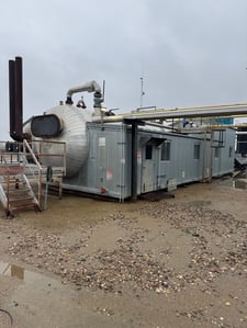 120" x 40' in plant Constructors, horizontal FWKO, 75 psi, 121°F, 1991