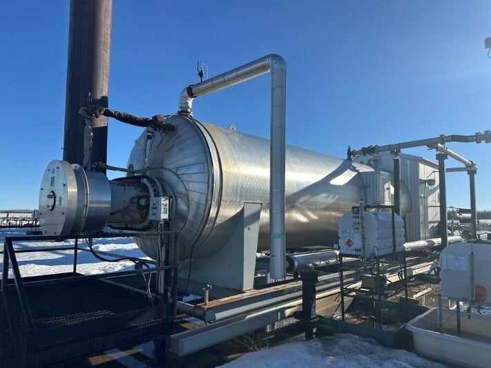 96" x 30' Horizontal Treater, 75 psi