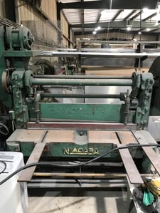 10 gauge x 4.4' Niagara #36205, Mechanical Power Squaring Shear, 18" manual back gauge
