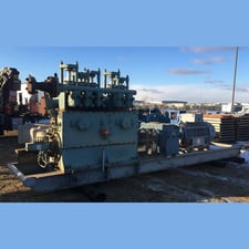 301 GPM, 3365 PSI, 600 HP Gardner Denver AJAX #Q600, Quintuplex Plunger Pump Skid, 1991