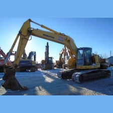Komatsu PC228US LC-2, Crawler Excavator, quick attach bucket, 9'-8" stick, auxiliary hydraulics, 2000