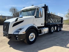 Volvo #VNR300, tri axle dump truck, diesel, 13 speed automatic transission, tarp system, 2023
