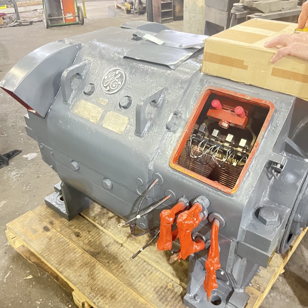 200 HP 420 RPM General Electric Mill Motor, Frame MD618AE, 230 Volts, shunt, TENV, Rebuilt