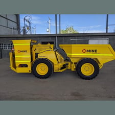 X-Mine #XT07, Underground Haul Truck, Narrow Profile