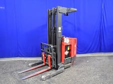 3000 lb. Raymond #EASI-R30TT, electric stand-up forklift, 216" lift height, 42" x 4" forks