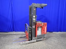 4000 lb. Raymond #ET-R40TT, electric stand-up forklift, 2124" lift height, 38" x 4" forks, 2422 hours