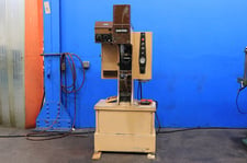 6 Ton, Haeger #HP6-B, hydraulic insertion press, 8.5" stroke, 18" throat, 3/8"-8.5" vertical upstroke