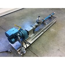 Moyno #SSQX-3L4, Progressive Cavity Pump, 5 HP, 316 Stainless Steel, 3-Stage, 1.3-13.6 GPM, 225 psi max