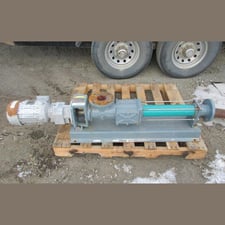 Netzsch #NM038BY02S12B, Progressive Cavity Pump, 3 HP, 17.2 GPM, 75 psi, 3" inlet x 2.5" outlet