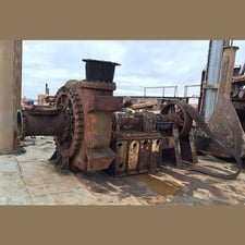Metso Thomas, Simplicity Slurry Pump, 1300 HP CAT engine, 16" pump inlet, Dredge style, metal lined