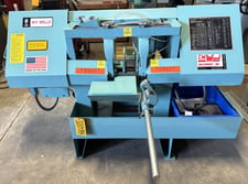 10" x 16" W.F. Wells Horizontal Band Saw #L-10, 11" Rounds, 2 HP, Reconditioned