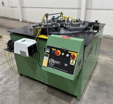 36" Lapmaster #36, serrated cast iron pllate, Masterflex peristaltic pump system, rings & weights, 5.5 HP