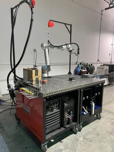 Cobot welding system, with Universal Robots UP10e collaborative robot, 2022