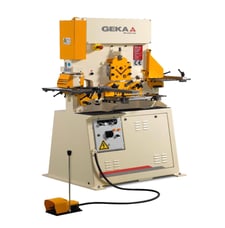 Geka #Bendicrop-50, Universal Ironworker, 55 Ton, 6-7/8" Throat, 14" Blade, Punch/Shear/Notch/Bend, 2021
