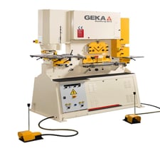 Geka #Bendicrop-85S, Ironworker, 93 Ton, 12" Throat, 18-5/8" Blade, Punch/Shear/Notch/Bend, 2021