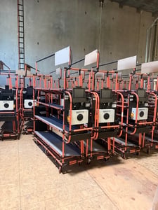 Fast Fetch #D2C, FIFO Order Fulfillment System, Guided Pick Carts, MDR Powered Roller Conveyor, Teardrop