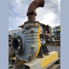 400-1500 GPM, Warman, GP Series Slurry Pump, 4" inlet x 4" discharge, rubber lined, 0-60 psi, size 100, motor