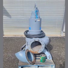 ITT Flygt #3201.180-3893, Submersible Pump, 12" discharge, 65' max. submergence, 30 HP, 855 RPM, 31 amps, 600