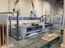 Homag #Centateq-T-700, CNC Machining Center w/ATC/Boring, Twin Pod Shuttle, 126" X, 72" Y, 12" Z, 4" thick