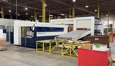 Trumpf #TruLaser-3030-Fiber, CNC Fiber Laser Cutting System, 6,000 Watt, 5' x 10' Table, 1" Mild Steel, 2018