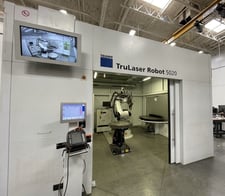 Trumpf #TruLaser-Weld-5000, Fiber Robotic Laser Welding Cell, 3,000 Watt, 6-Axis Robot, 154 LB Capacity, 2018