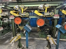 18" x 0.025 PM / Andritz oscillating slitting line, 10000 lb., 12 recoilers, 1500 FPM, L to R