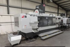 Haas #VF-10/50, vertical machining center, 120" X, 32" Y, 30" Z, 7500 RPM, 30 HP, CAT50, 30 automatic tool